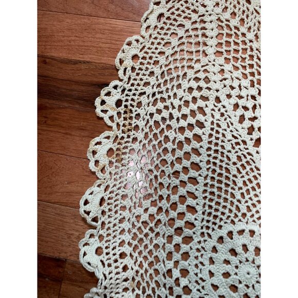Handmade Crochet Oval Lace Doilies Set of 2 - Picture 7 of 10